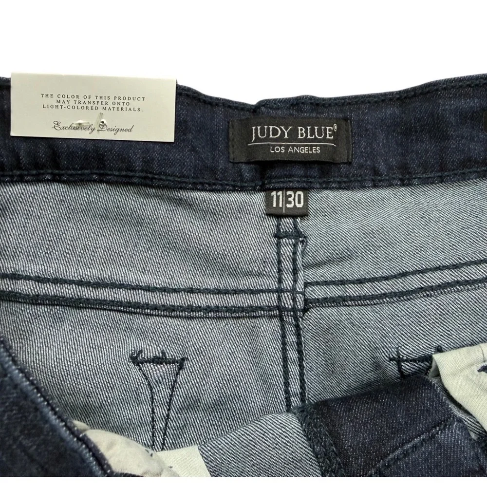 Judy Blue Skinny Jeans Womens 11/30 Dark Blue NWT Mid Rise Stretch JB8248SSDK